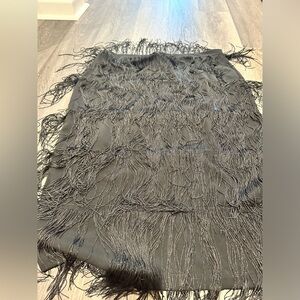 Tassel Black Skirt